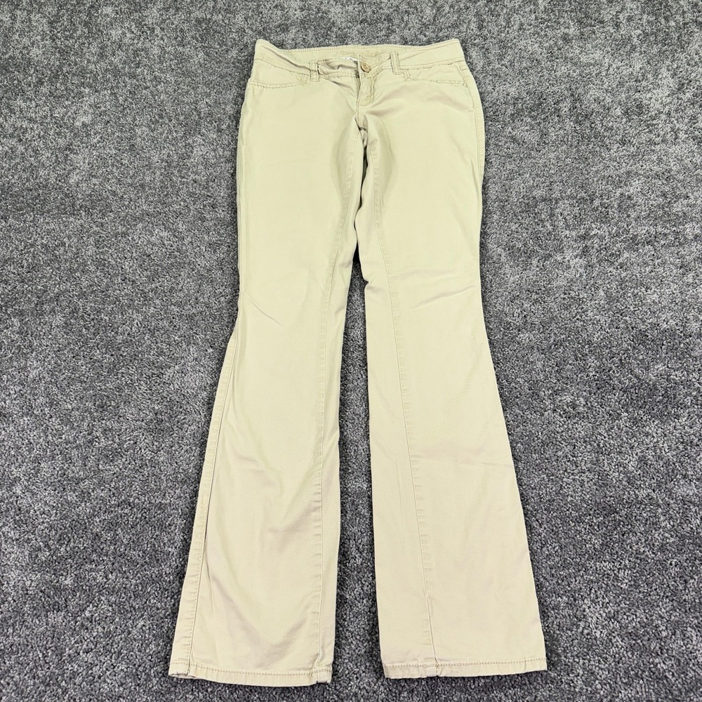 Maurices Pants Womens 5/6 X-Long Beige Khakis Straight Casual Work City Preppy